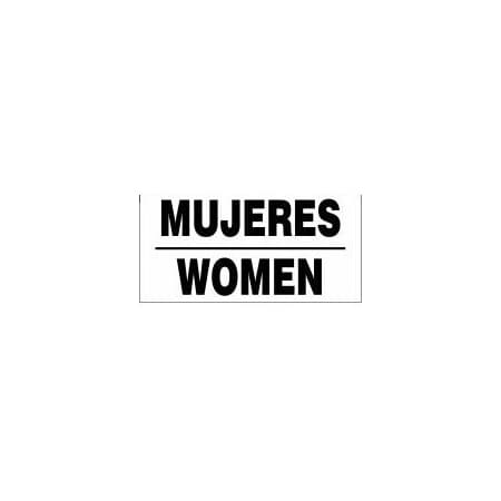 BILINGUAL SAFETY SIGN MUJERESWOM MSPS533XP